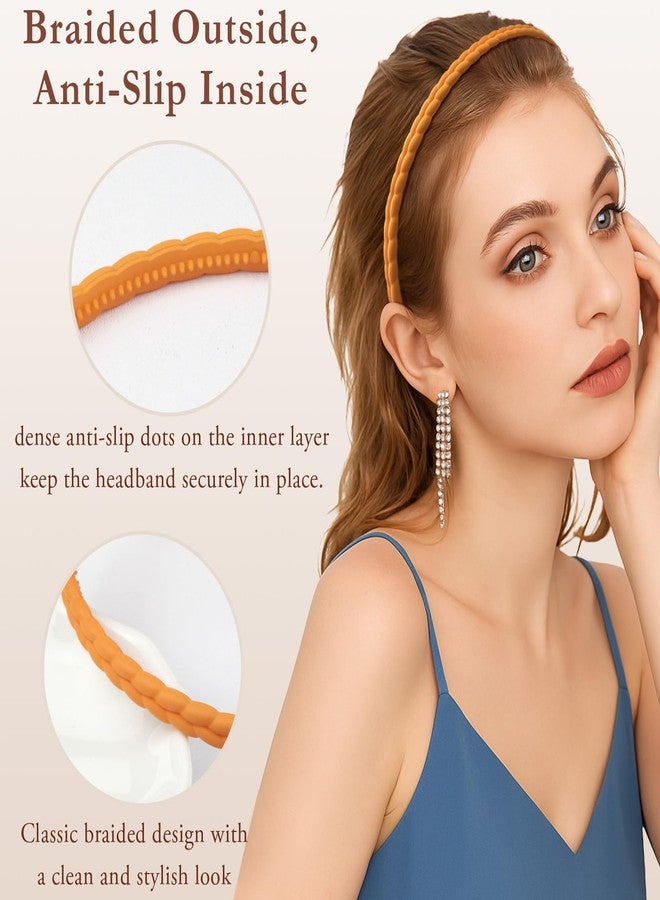 Ceemiaa 12 Pcs Thin Plastic Headbands with Teeth - Non-Slip Hair Bands for Women, Girls, and Teens in Assorted Colors - Image 5